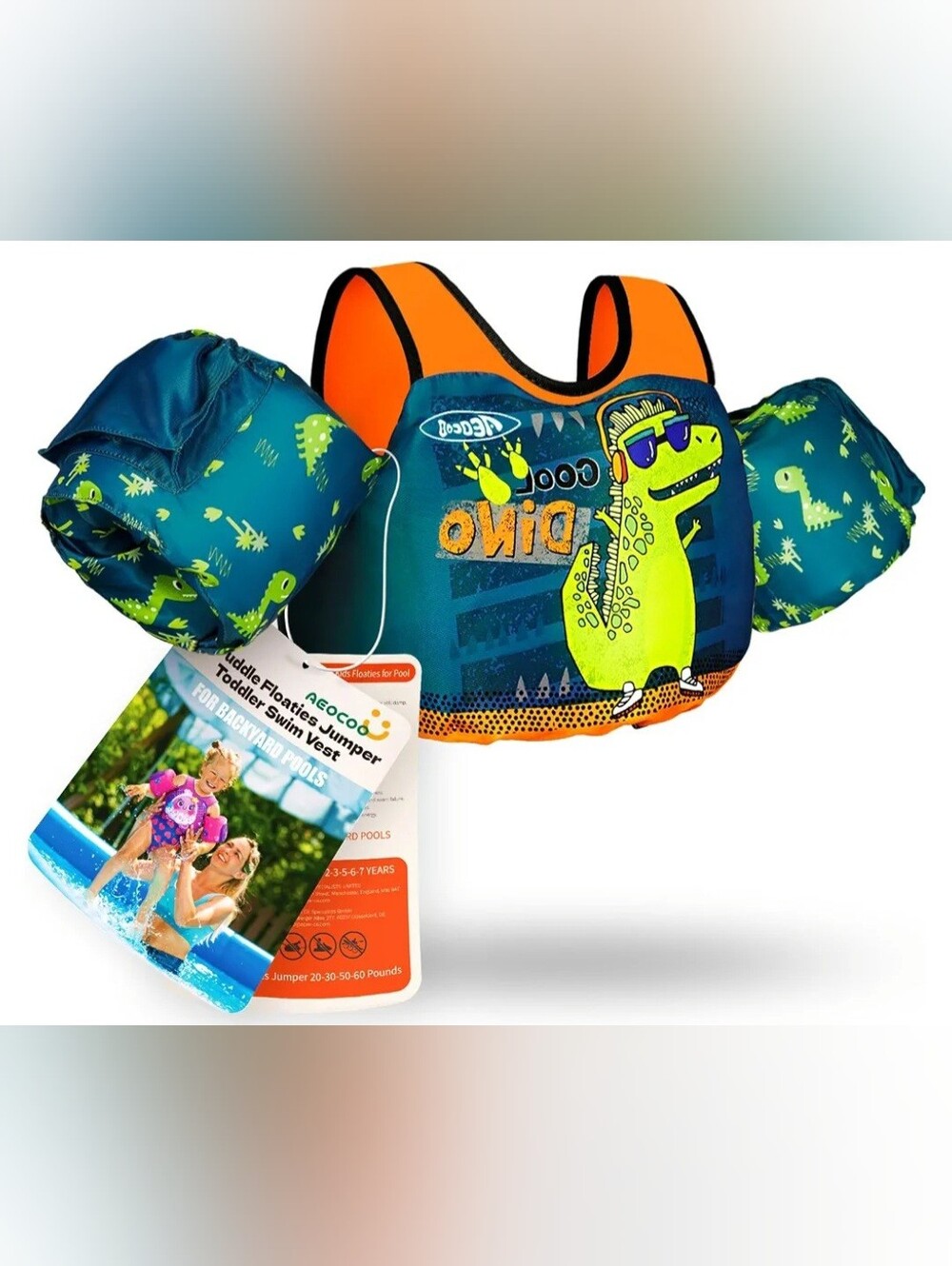 Toddler Puddle Float Jumper With Arm Floaties